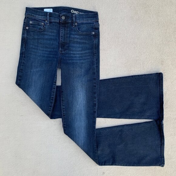 Gap 1969 High Rise Resolution Skinny Flare Jeans Sz27 - Picture 2 of 16